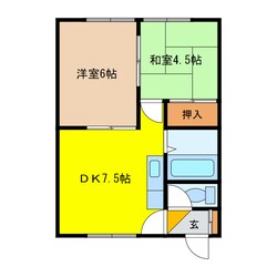 マーシャルコーポの物件間取画像